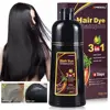 Instant Coloring 3 In 1 Shampoo Natural Black Color for Men Women Hair Dye Herbal Brown Purple Hair Dye Hair Dye Shampoo 1