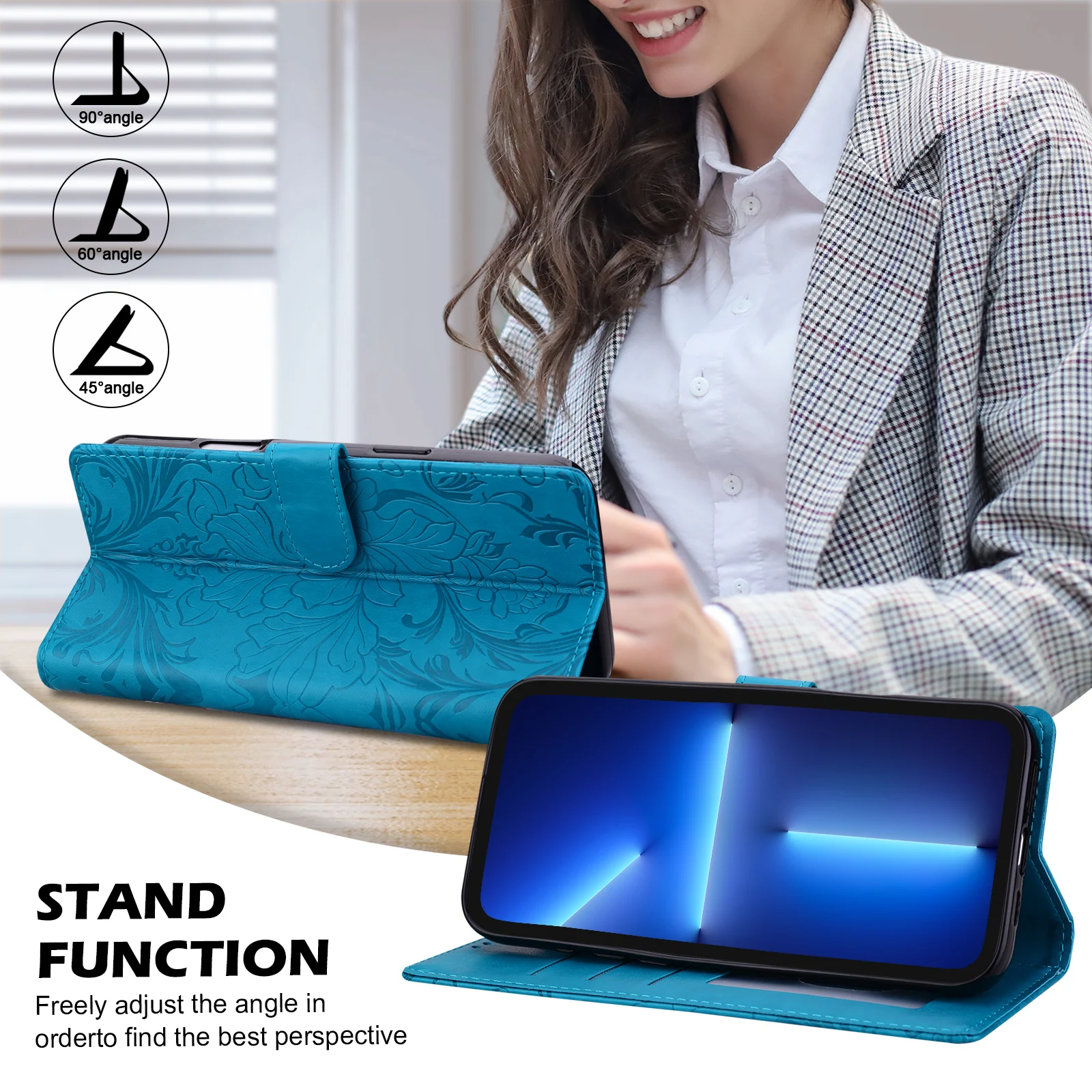 Premium Magnetic Flip Wallet Leather Case - Elegant Protection