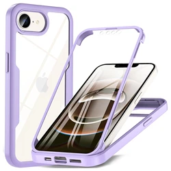 Ultimate Shockproof Full Body Protective Case with Screen Protector for iPhone 17 e (Purple)