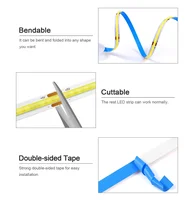 5V USB Tuya Zigbee 3.0 COB LED Strip Light 1m-5m Warm White Flexible Dimmable Lights 320leds/m Home Decoration for Alexa Google - Image 5