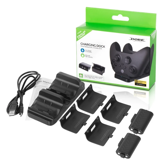 Cargador de batería recargable para X Box Xbox Series One X S, accesorios  de Control de Mando, soporte, estación de acoplamiento de juego - AliExpress