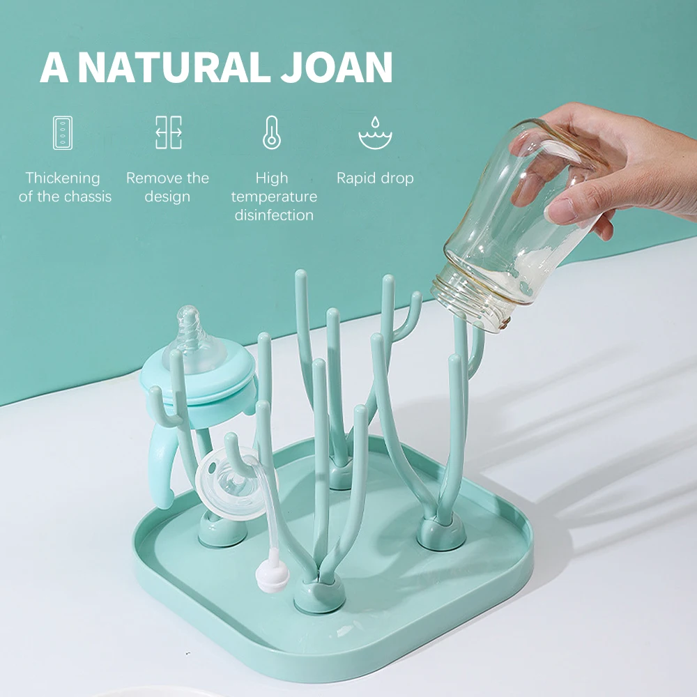 Baby Bottle Drain Rack Drying Racks Nipple Feeding Cup Holder Storage Drying Rackbottle Cleaning and Machine BPA FREE