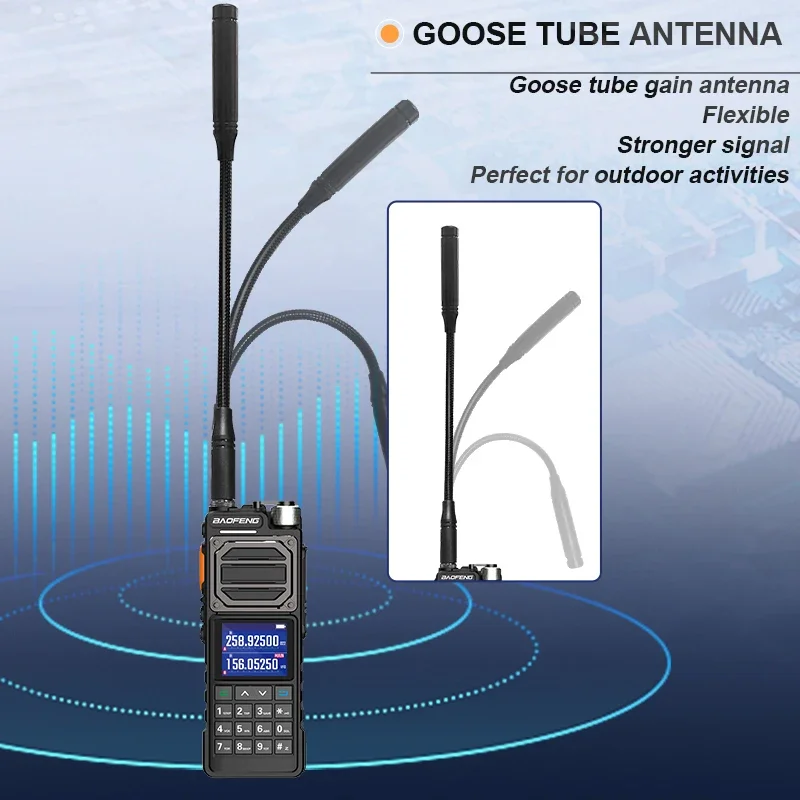 BAOFENG UV-25L 햄 라디오 고성능 전술 워키토키, 양방향 라디오, 50km, 4 밴드 C 타입 999 채널, 새로운 업그레이드