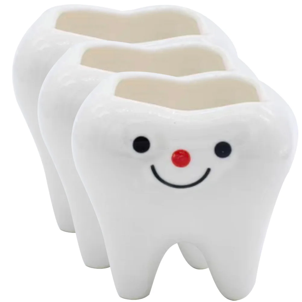 Pots Pot Planter Flower Ceramic Indoor Wall Mini Tooth Container Teeth Holder Bonsai Succulents Planting Planter Pots 2