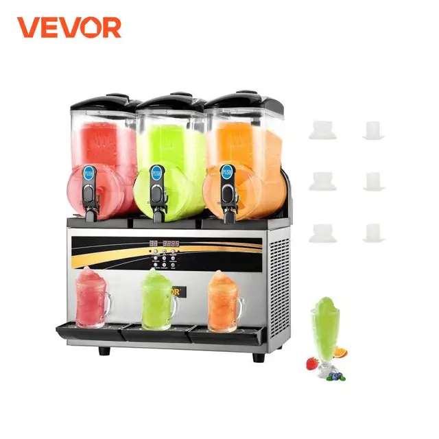 VEVOR 45L машина для слякоти интеллектуальная светодиодная панель управления диспенсер для напитков соковыжималка для гранулирования напитков машина для приготовления смузи для рекламы 1