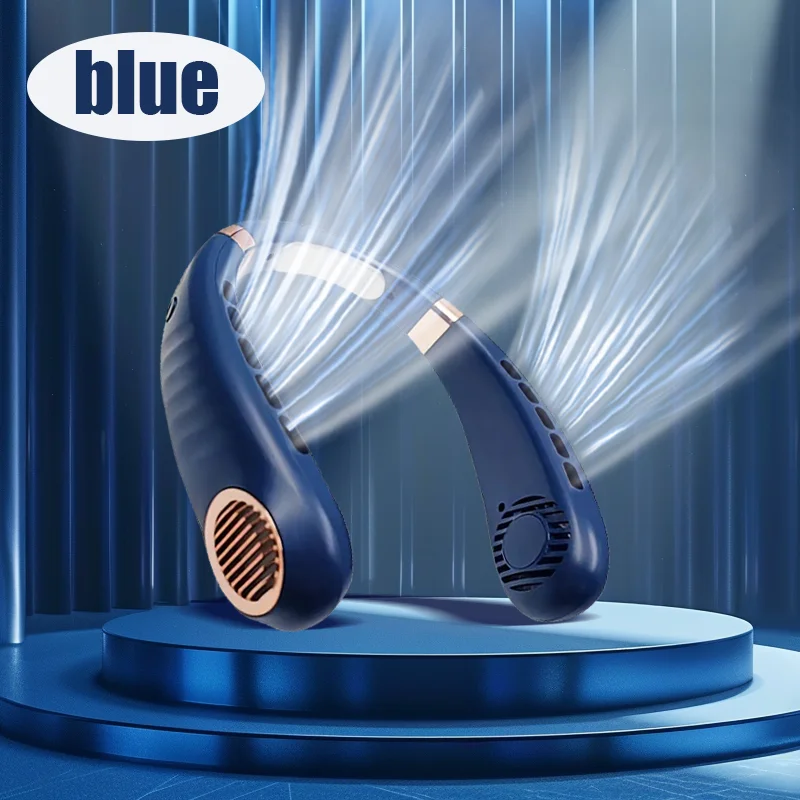 مروحة رقبة محمولة من JKUOO - سيليكون ناعم 5 سرعات...