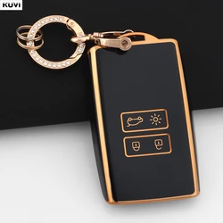 Sleek Pink TPU Car Key Case Cover (Black Set 1)