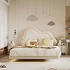 Unique Pretty Children's Bed White Cute Modern Comferter Children Beds Princess Loft Cama Infantil Bedroom Set Furniture 1