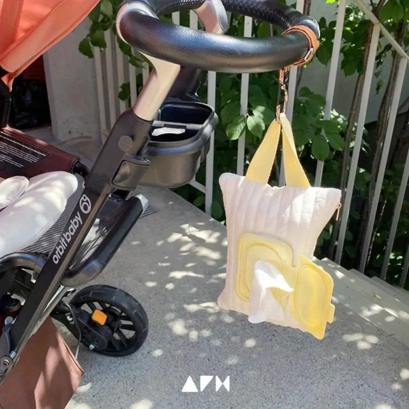 1 Pcs Embroidered Tissue Cover Removable Tissue Bag Paper Holder Storage Cotton Tissue Box Wet Tissue Storage Bag Convenient