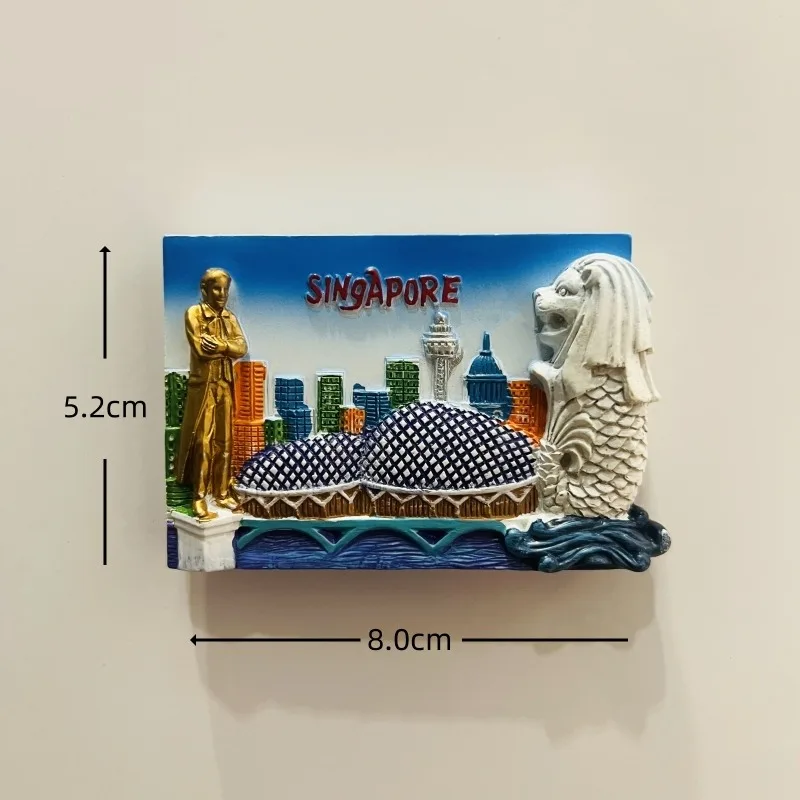 Magnete Frigorifero 3D Sentosa Singapore – Skyline Slope Souvenir Fatto A Mano In Resina 7x5 Cm - 2