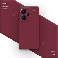 Premium Silicone Soft Phone Cover - Original Case for Enhanced Protection and Style (Wine Red)