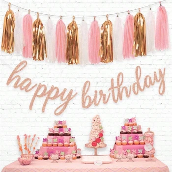 Shiny Tassel Garland Set 2