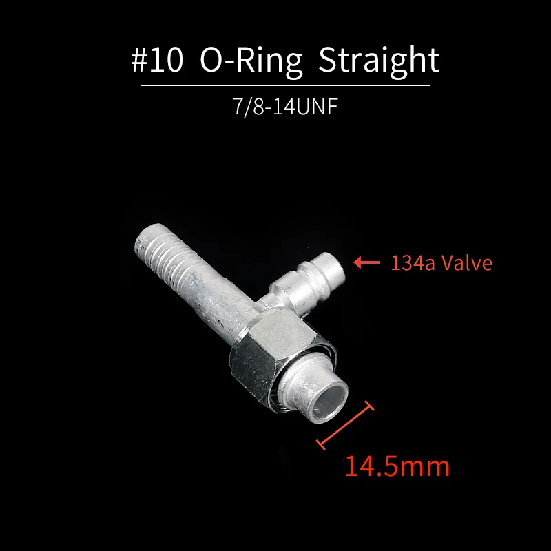 밸브 포함 자동차 에어컨 호스 커넥터, R12 O-링 커넥터, 자동차 A/C 수리 부품, 6 8 10