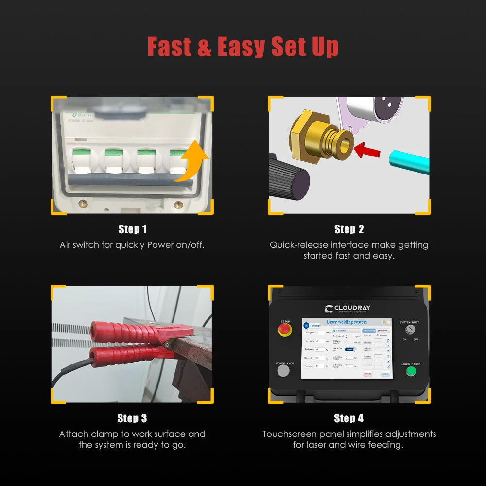 Cloudray Handheld 3 in 1 Handheld Laser Welding & Cleaning Machine 1080nm 1500W 2000W Laser Welding Machine 4