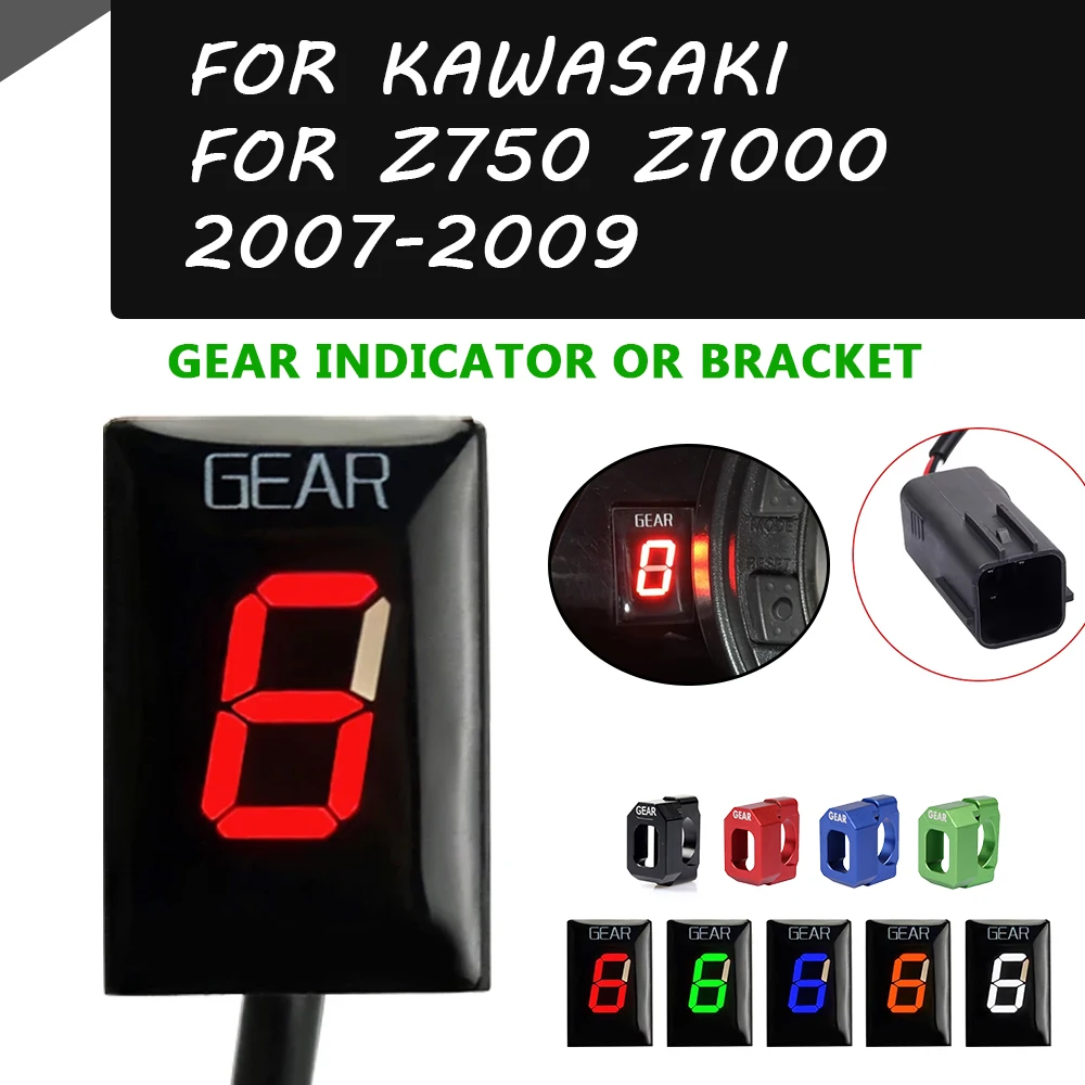 Motorcycle Accessories For Kawasaki Z750 Z1000 Z 750 Z Gear Indicator Gear Counter Display Speed Report Part