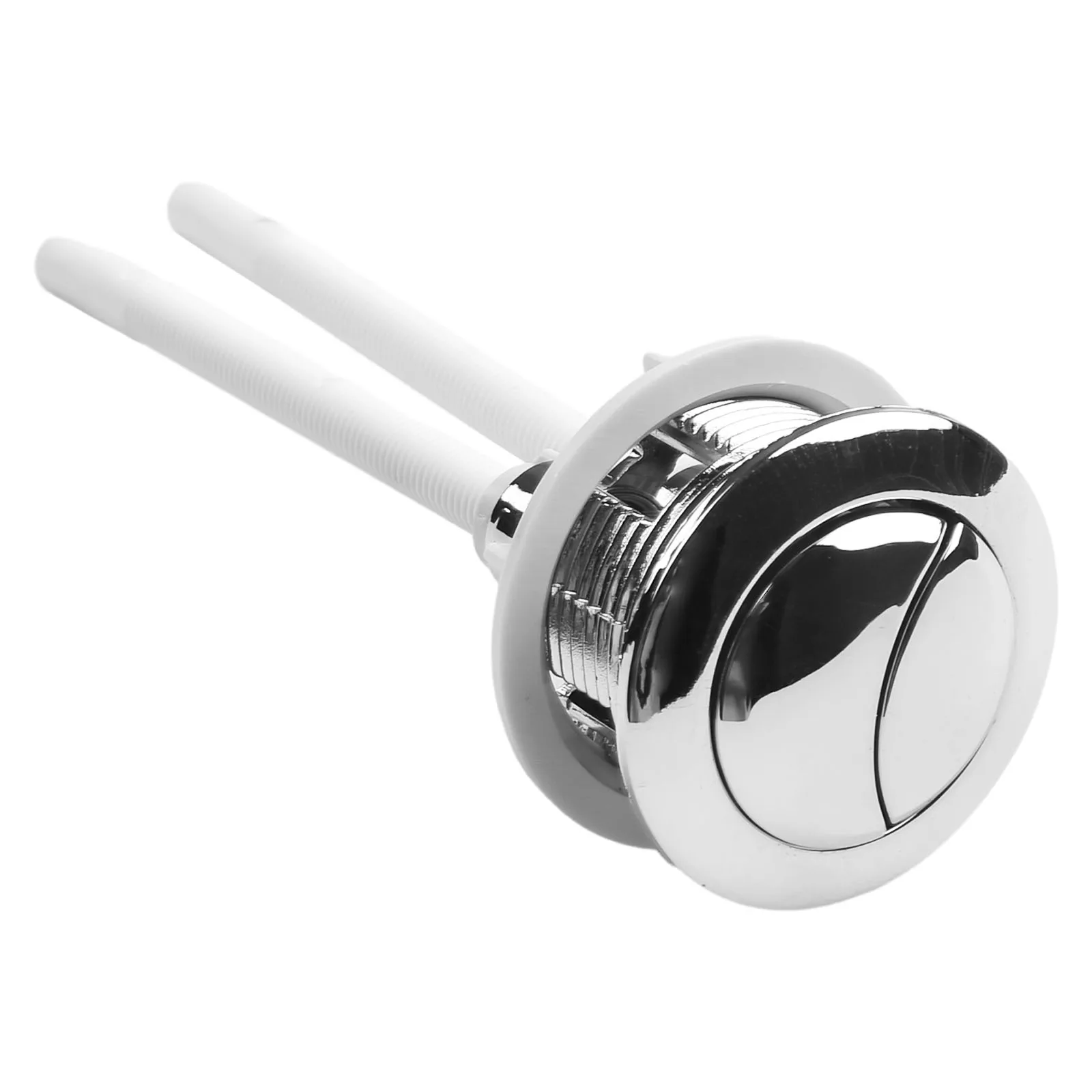 Silver Toilet Push Button Mechanical Top Flush Valve Cisterns Dual Flush Plastic Push Button Bathroom Accessories 38mm