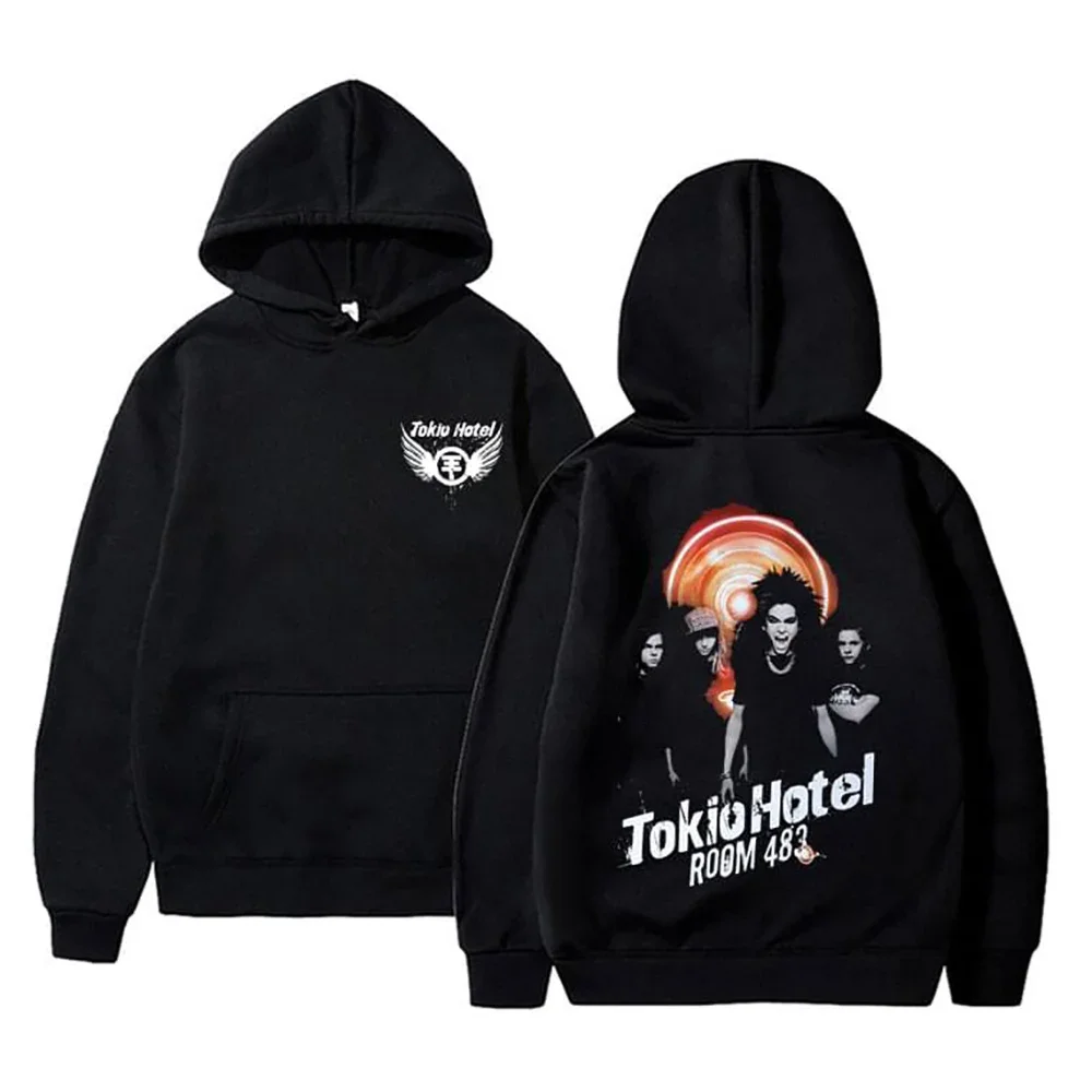 

Tokio Hotel Hoodie Women Men Hooded Sweatshirt Streetwear Oversized Long Sleeve Fashion Harajuku Pullovers Clothes for Teens