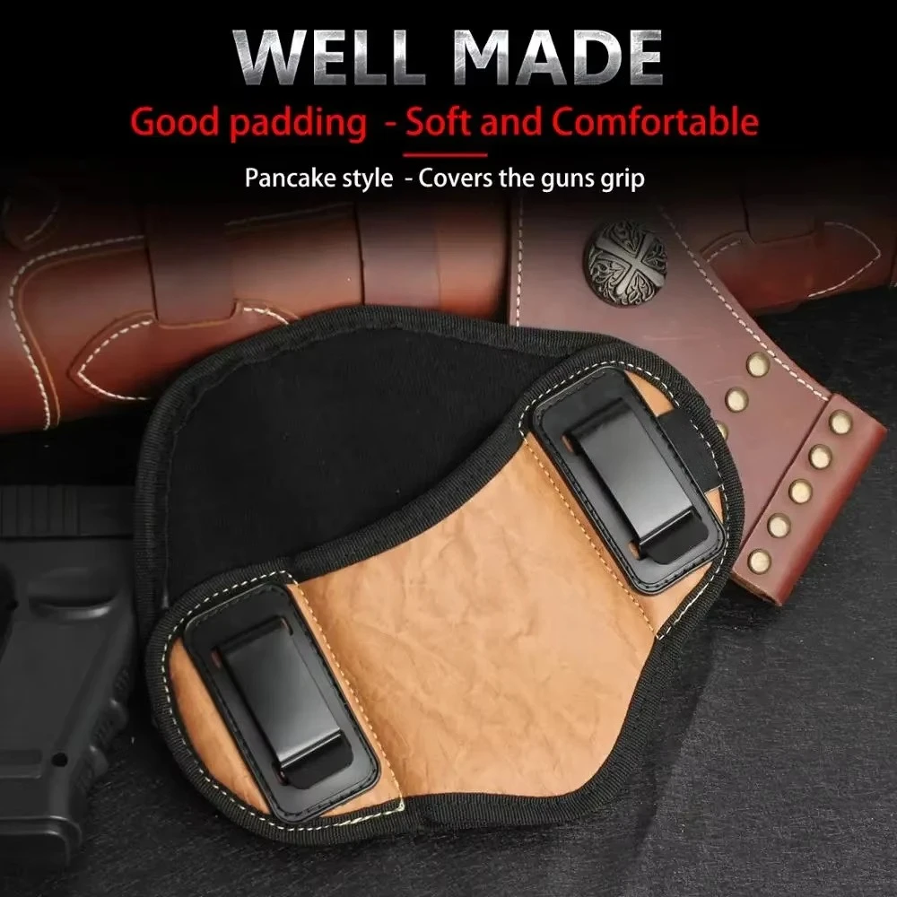 Tactical PU Leather Concealed Carry IWB Gun Holster