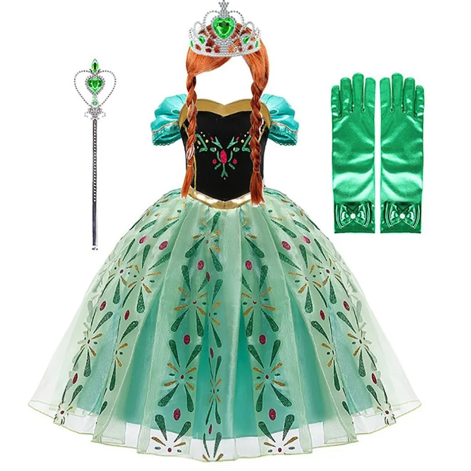 Aschenputtel Anna Elsa Kostüm Kinder Prinzessin Kleid für Mädchen Kinder Cosplay Schnee wittchen Weihnachten Karneval Party Verkleidung Outfit