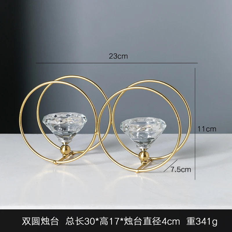 

Nordic Candlestick Holder Gold Iron Form Table Home Decoration Accessories Modern Living European Decor Candle Holder Candelabro