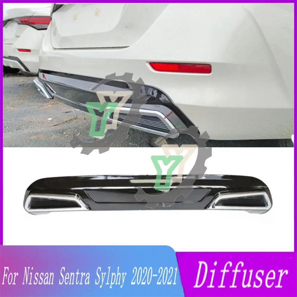 

For Nissan Sentra Sylphy 2020-2021 Car Rear Bumper Rear Lip Diffuser Spoiler Protector Decoration Modified Anti-Collision