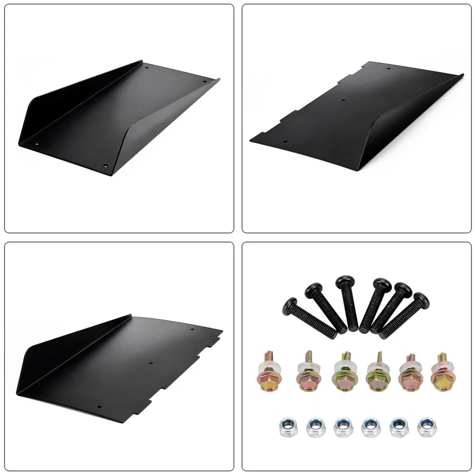 Eoixuqba Aileron De Toit D'aile, Aileron De Requin De Voiture, Kit De Modification De Toit De Diffuseur D'aileron De Requin 10 Pièces