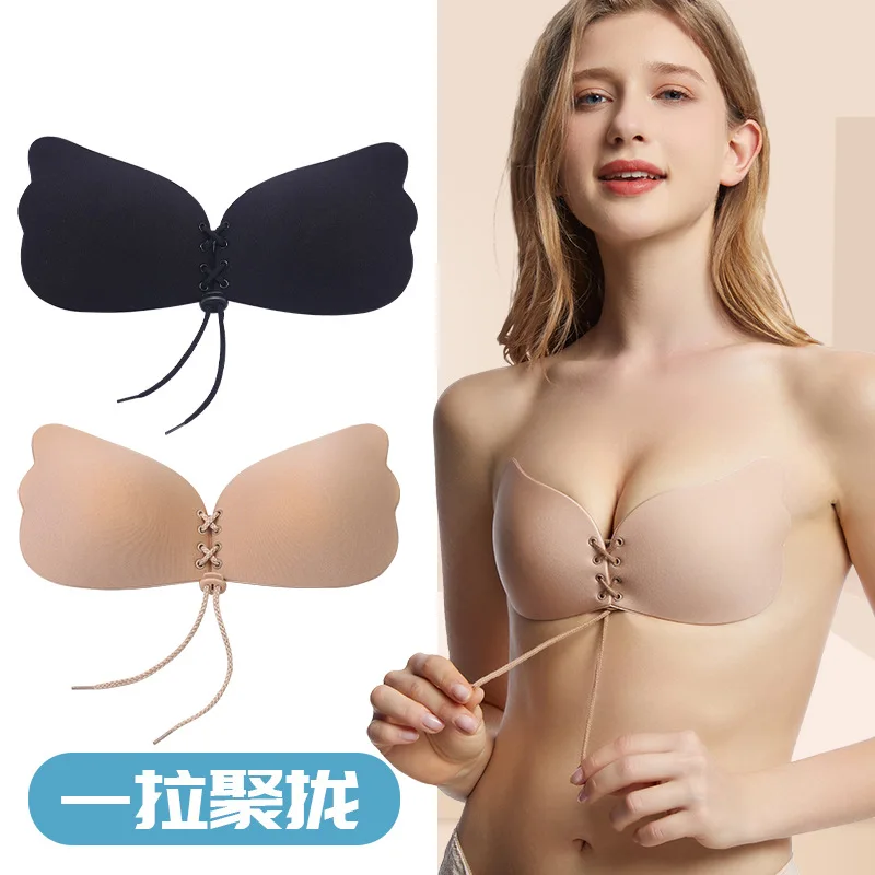 Invisible Strapless Adhesive Stick Bra Strapless Push Up Bras Women Sexy  Backless Lingerie Seamless Silicone Bralette Underwear