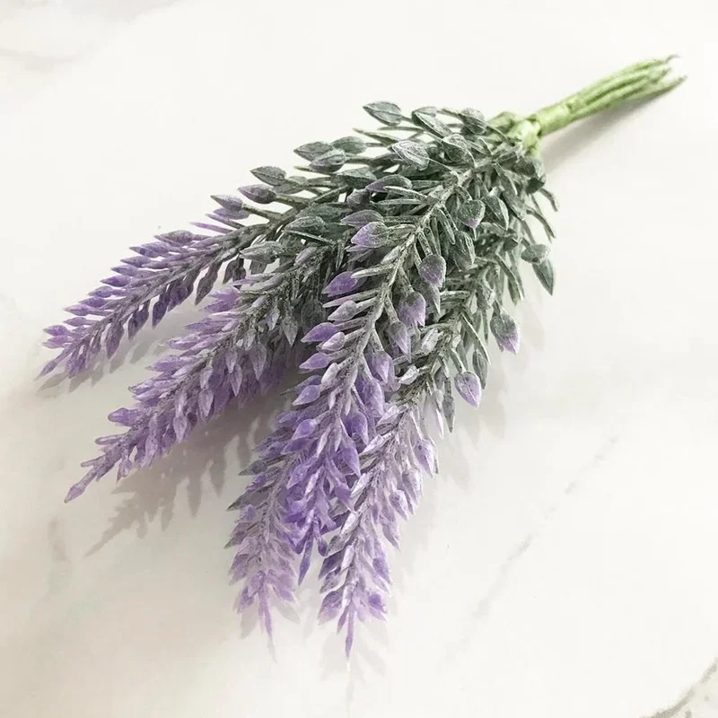 6/8/10/12/50/70/90pcs Mix Purple Flower Cherry Stamen Berries Bundle DIY Christmas Wedding Cake Gift Box Wreaths Decor