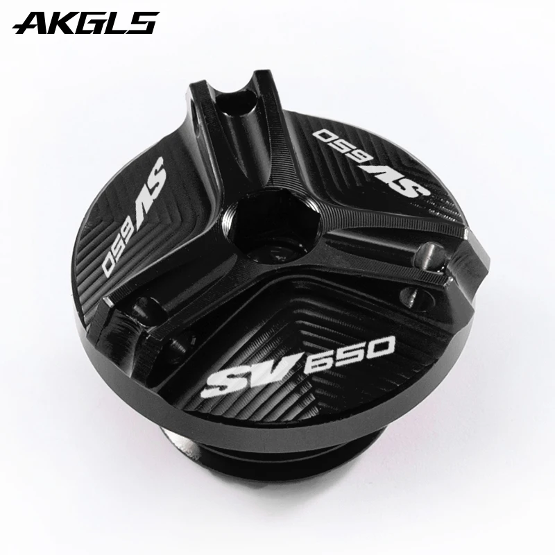 CNC 알루미늄 합금 엔진 오일 캡 볼트 연료 캡 보호 액세서리, 스즈키 SV650 SV650X SV 650 X/S/A 오토바이