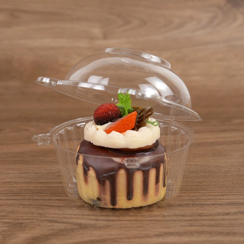 10/50Pcs Clear Cupcake Packaging Boxes, Dessert Donut Muffin Cake Container Holders wit... - SKU CCPB1543 - UGI Packaging