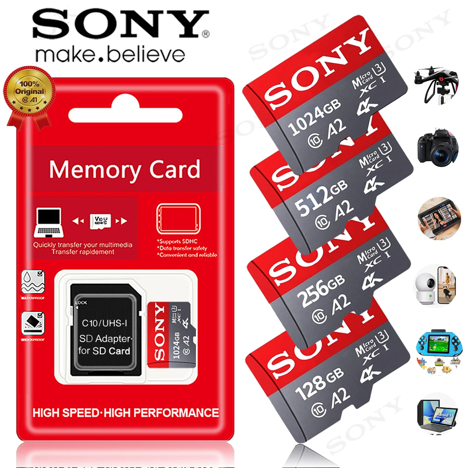 Carte Memoire 8MB Sony Playstation 2 PS2 officielle rouge transparente : Achat occasion | Accessoires pour consoles Sony Très bon état PS2