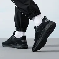 PUMA confortables et légers, en tissu mesh, chaussures de course basses, identiques pour hommes et femmes, noir 380435-01 4