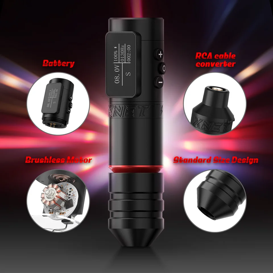 Xnet-clawワイヤレスタトゥーマシン,強力なブラシレスモーターを備えた