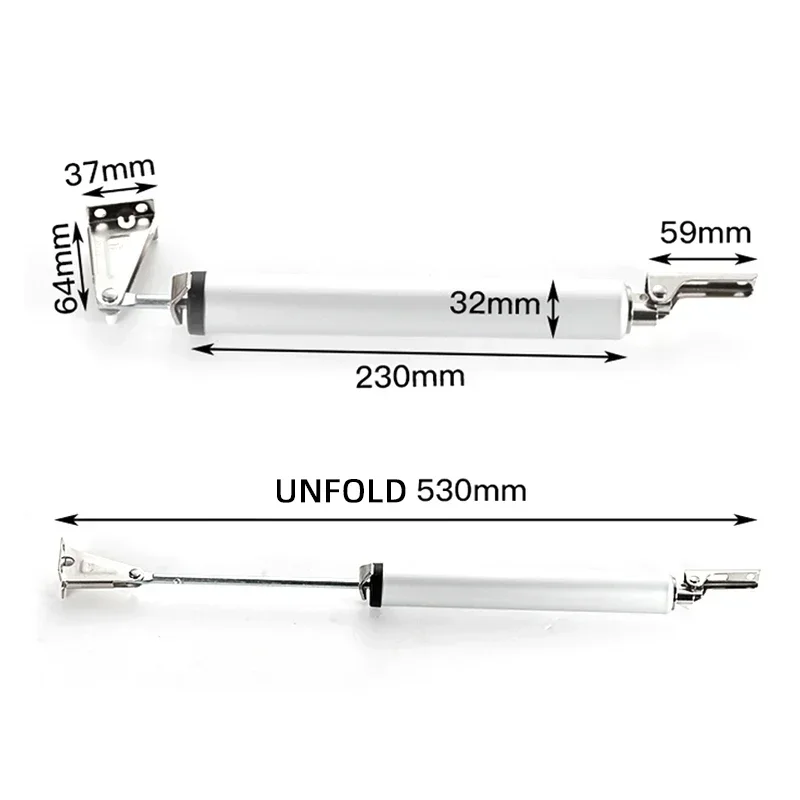 Door Closer Stop Door Closer Damper Automatic Door Closure 90 Degrees Position Closes Automatic Doors Speed Adjustment Kitchen Home