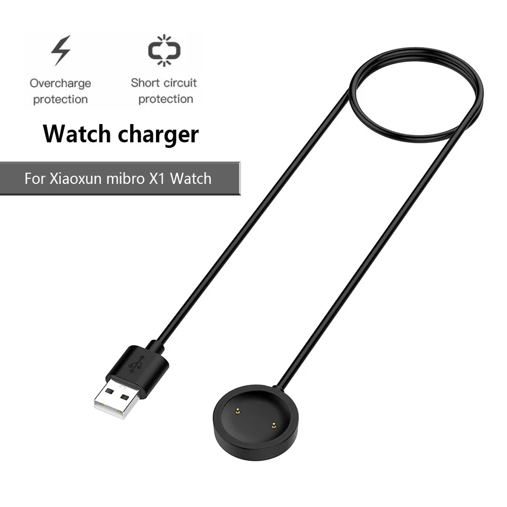 USB Magnetic Charging Cable 5V 500MA Charger Cable 1M Charger Cradle Dock Stand Cable for Mibro X1/Mibro Color/Mibro Lite