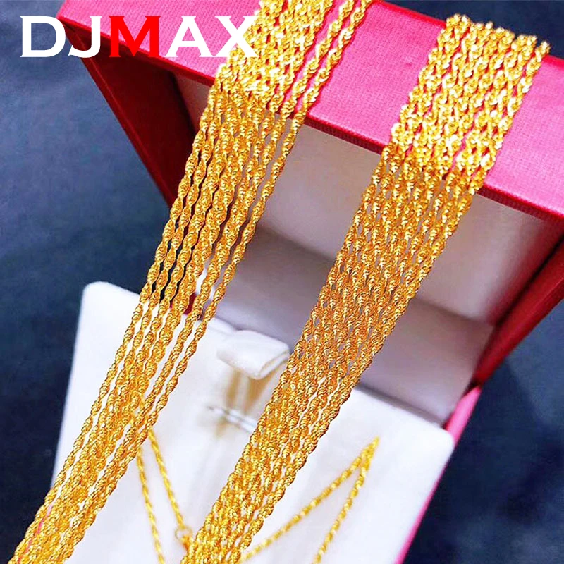 DJMAX Original S925 Sterling Silver & AU750 Single Necklace 18K Gold