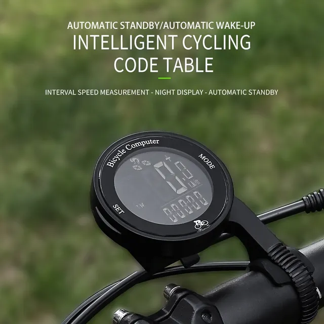 ESLNF Wireless Bike Computer Bicycle Odometer Multi Functional LCD Screen Cycling Speedometer Mountain Bike Speedo Meter - Image 2