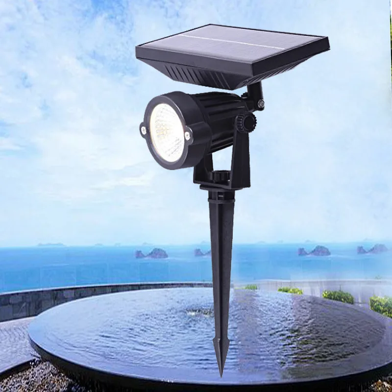 12W LED Outdoor Solar Lights RGB Changing Lawn Ground Lamp IP65 Waterproof Landscape Spotlights Garden Decoration Outdoor Lights