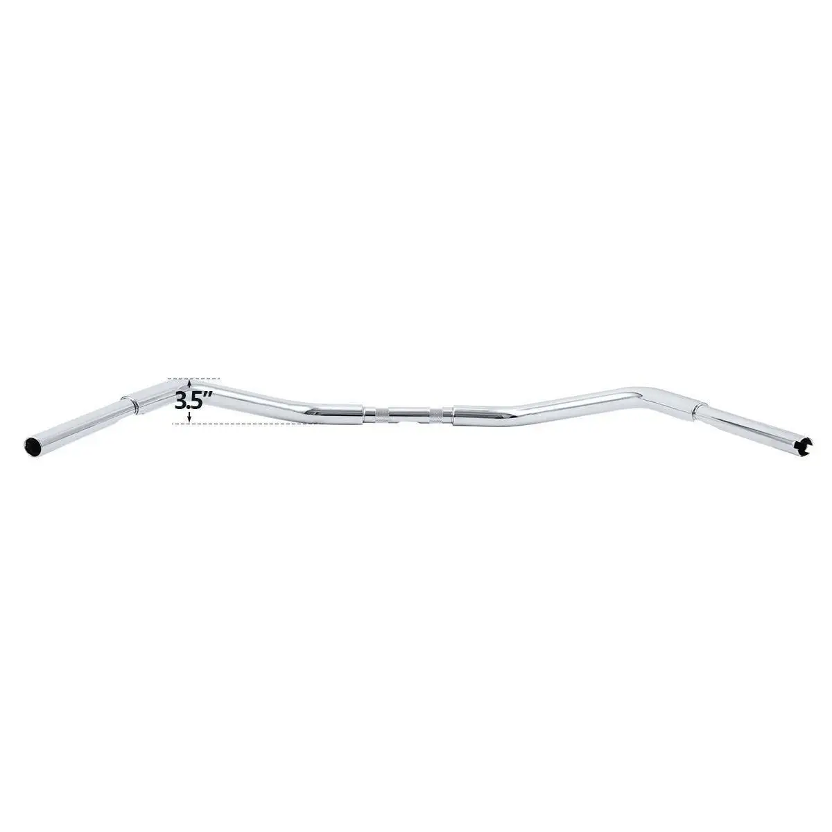 Фото Мотоциклетный руль 3,5 дюйма Rise Beach Bar для Harley Softail Dyna Low Rider Sportster XL883 1200 Road King FLHR Fat Bob №4