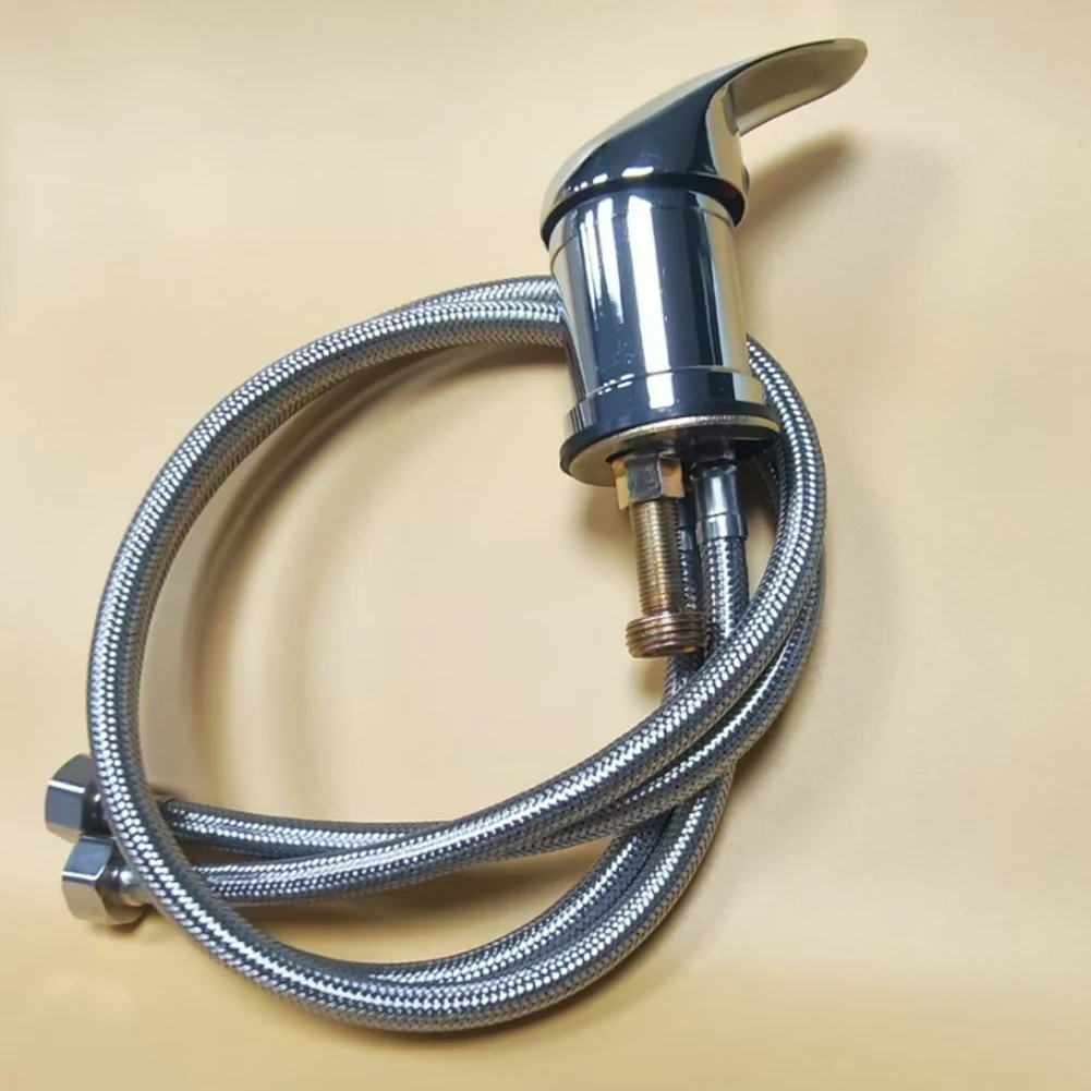 A36T-Salone Spa Lavabo per Shampoo, Accessori per Saloni di Bellezza, Materiali Edili per Parrucchieri, Rubinetto Caldo/Freddo per Bagno con Spruzzatori e Tubo Flessibile
