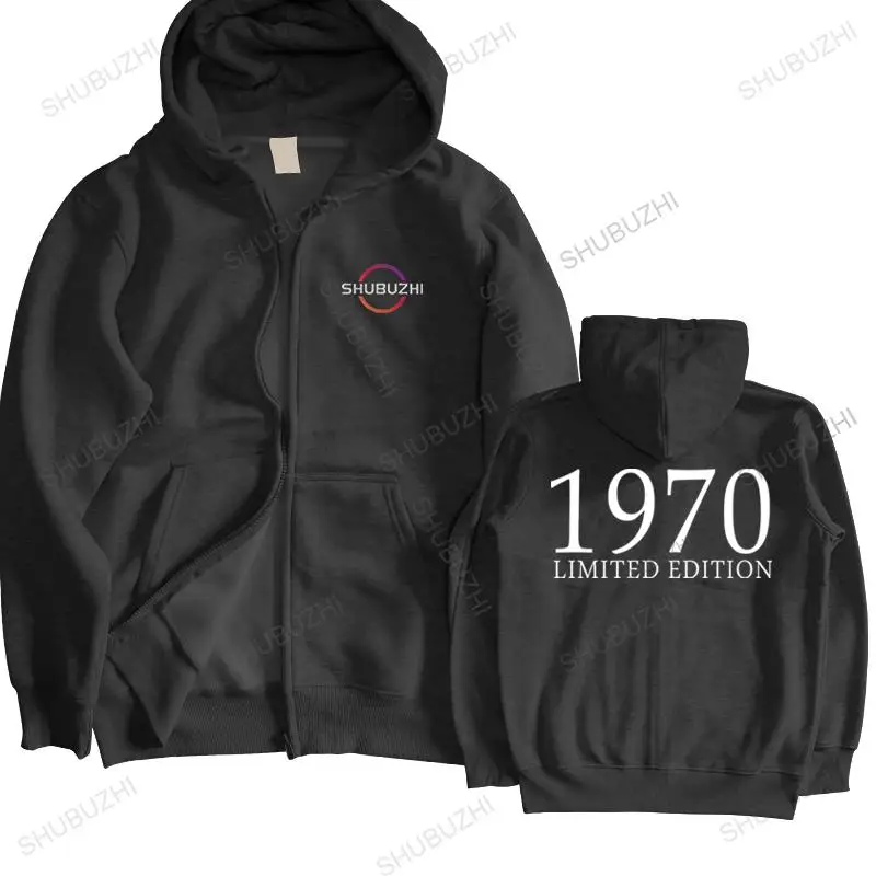 

Men streetwear brand loose hooded jacket 1970 Limited Edition Funny 51th Birthday Graphic new arrived coat men cotton hoodie