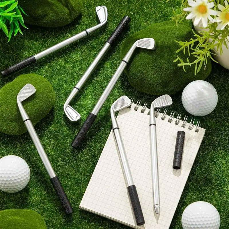 A12E-골프 볼펜, 사무용품용 인체공학적 골프 클럽 펜 15개, 간편한 설치