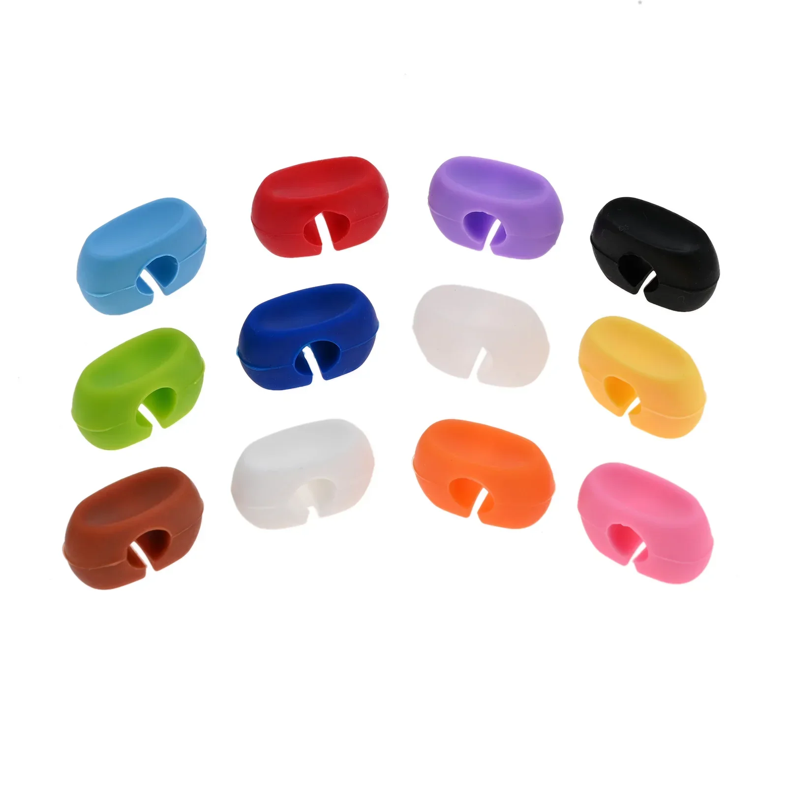 Wine Glass Marker 12Pcs Silicone Wine Cup Markers Glass Identifiers Unique Colorful Drinking Cup Marking Tag for Bar Party Wedding Kitchen Decor