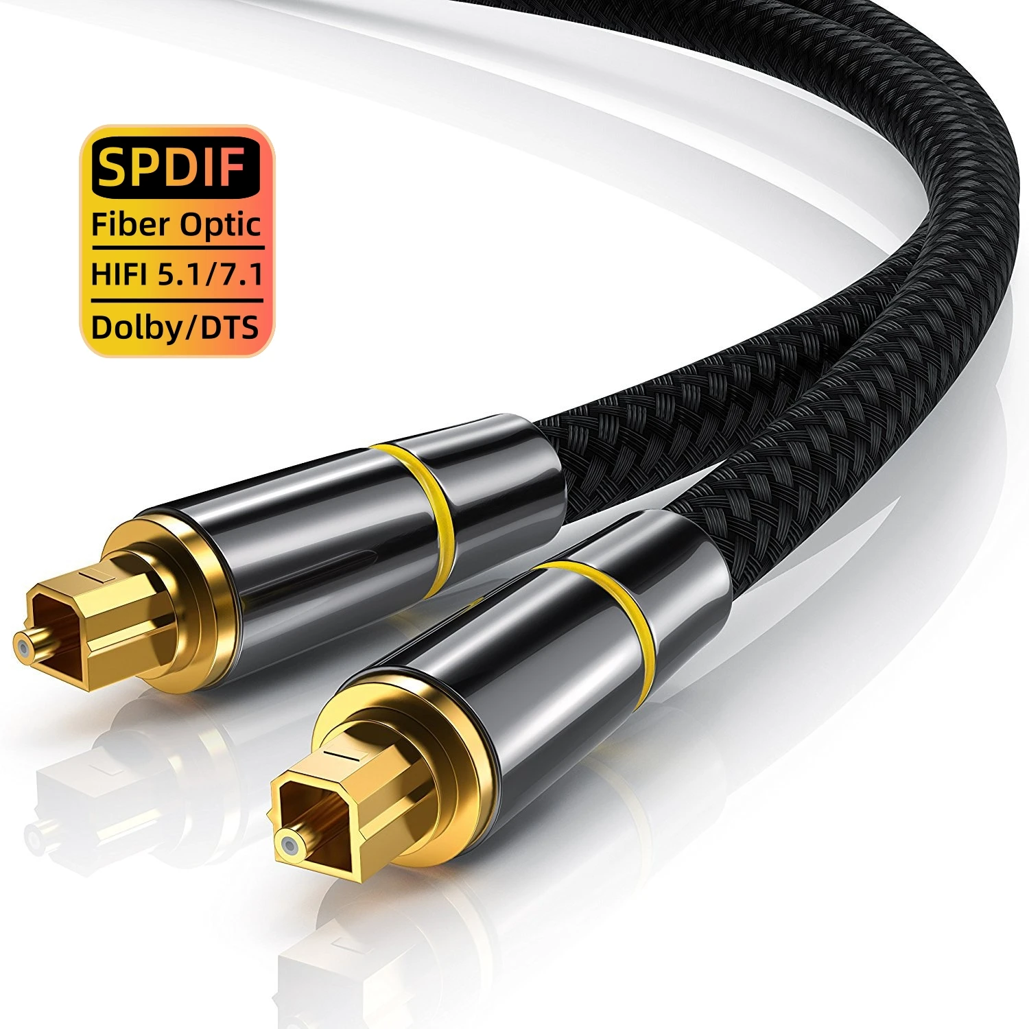 Cavo Audio Ottico Cavo In Fibra Ottica Digitale Toslink Hifi 5.1/7.1 Cavo Coassiale Spdif Per Amplificatori Lettore Ps4 Cavo Soundbar