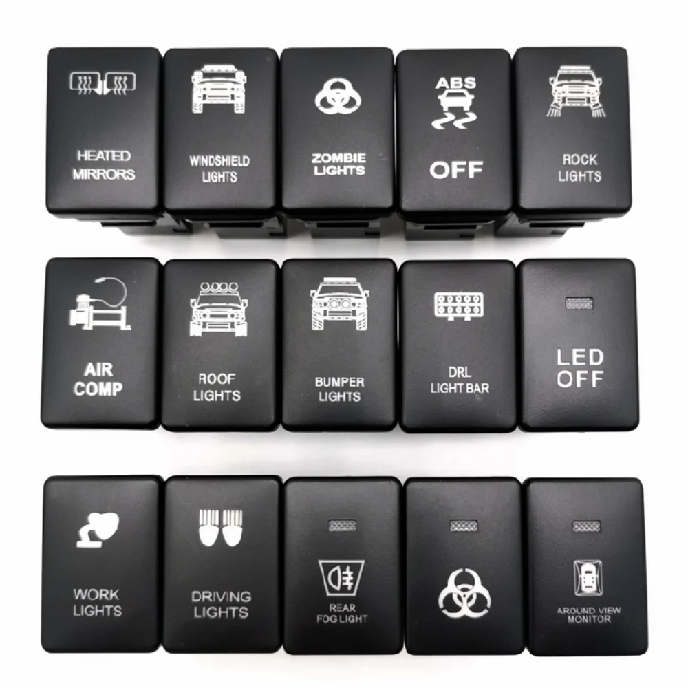 For Toyota Hilux 2016 To 2019 Modified Fog Lamp LED Spotlight ABS Radar