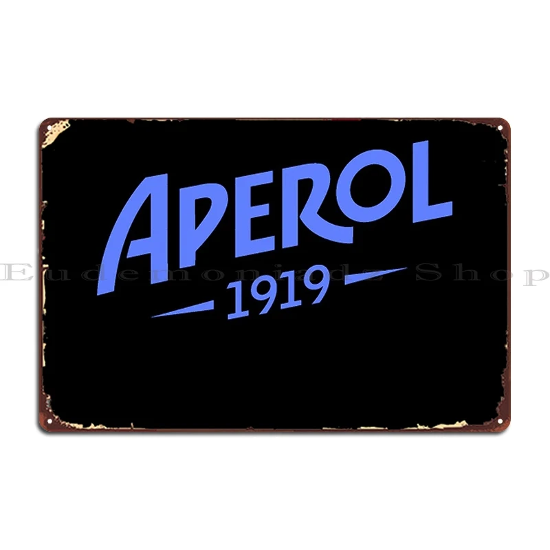 Aperol Blue Metal Sign Paintingcustom Club Garage Wall Pub Tin Sign Poster