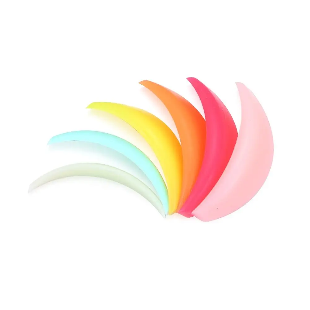 Eyelash Curling Aid Rainbow Applicator Tools Eyelash Extension 3D Eyelash Lifting Eyelash Curler Tool Silicone Eyelash Perm Pad