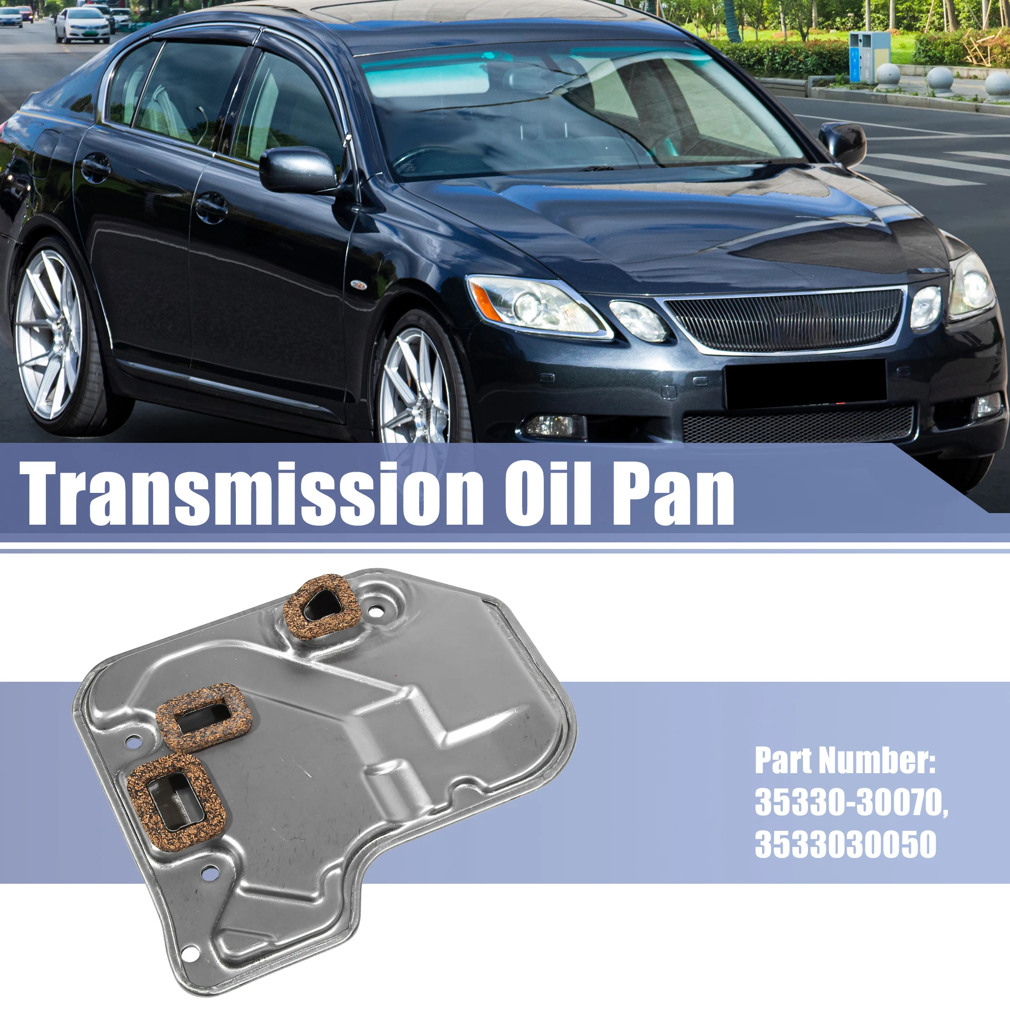 

UXCELL 35330-30070 3533030050 Car Transmission Filter Oil Pan for Lexus GS300 1998-2005 for Lexus GS430 2001-2005