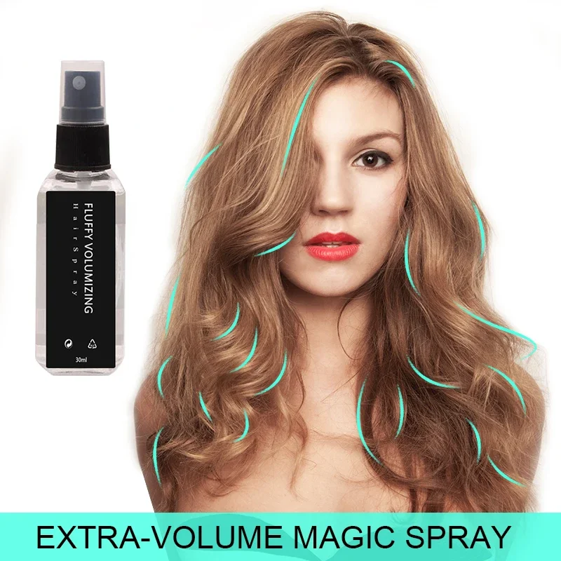 Fluffy Volumizing Hair Spray Extra-Volume Spray Hairspray Hair Styling Strong Styling Gel Hairs Fibers Sprays