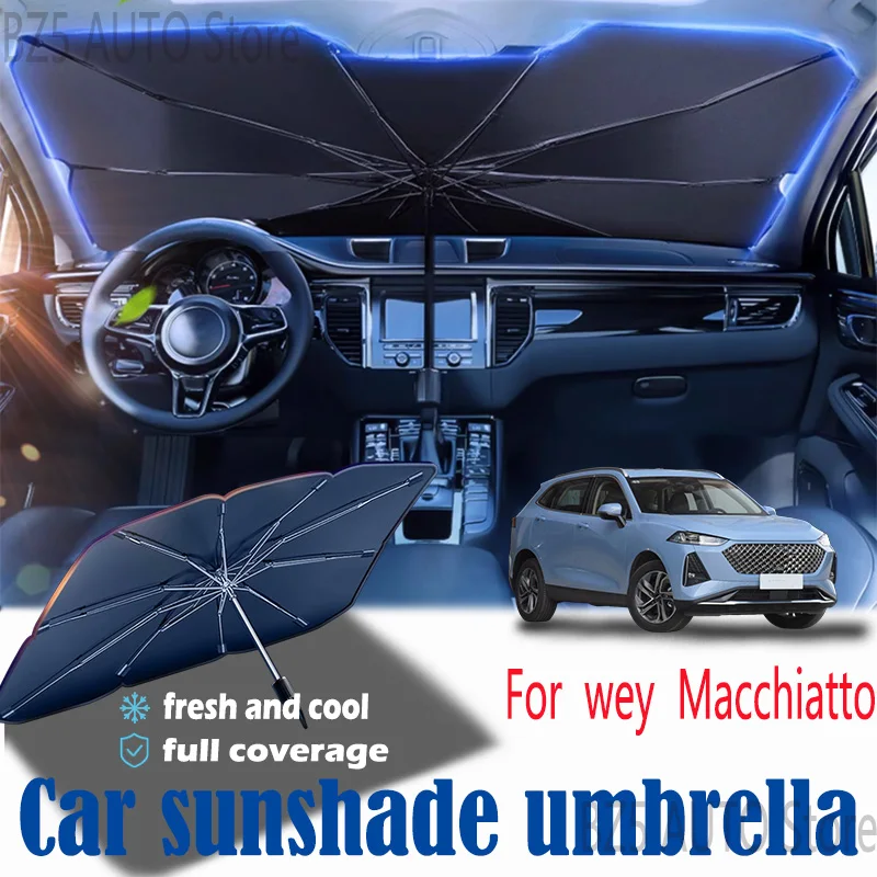 For wey Macchiatto front windshield panel, sun visor, summer accessories, heat insulation, sun shading, or protection